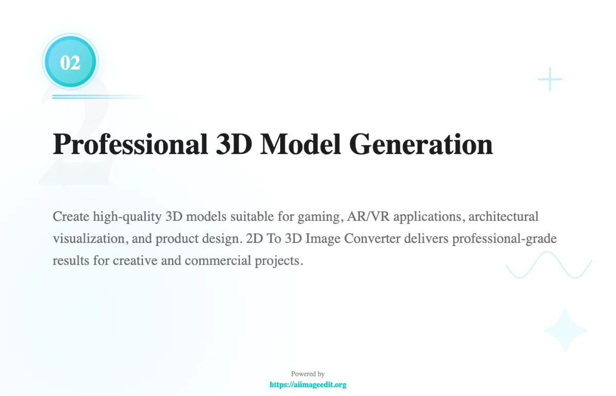 プロフェッショナルな3Dモデル生成