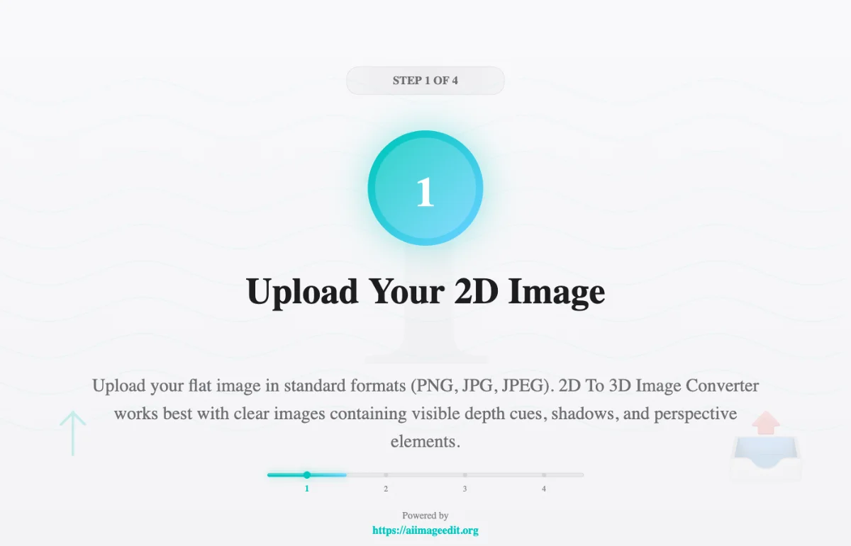 2D画像をアップロード