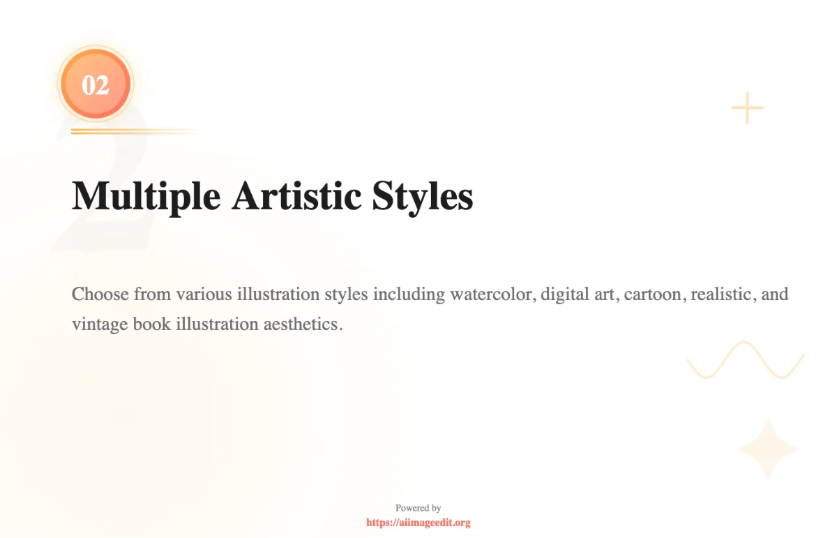 Mehrere künstlerische Stile