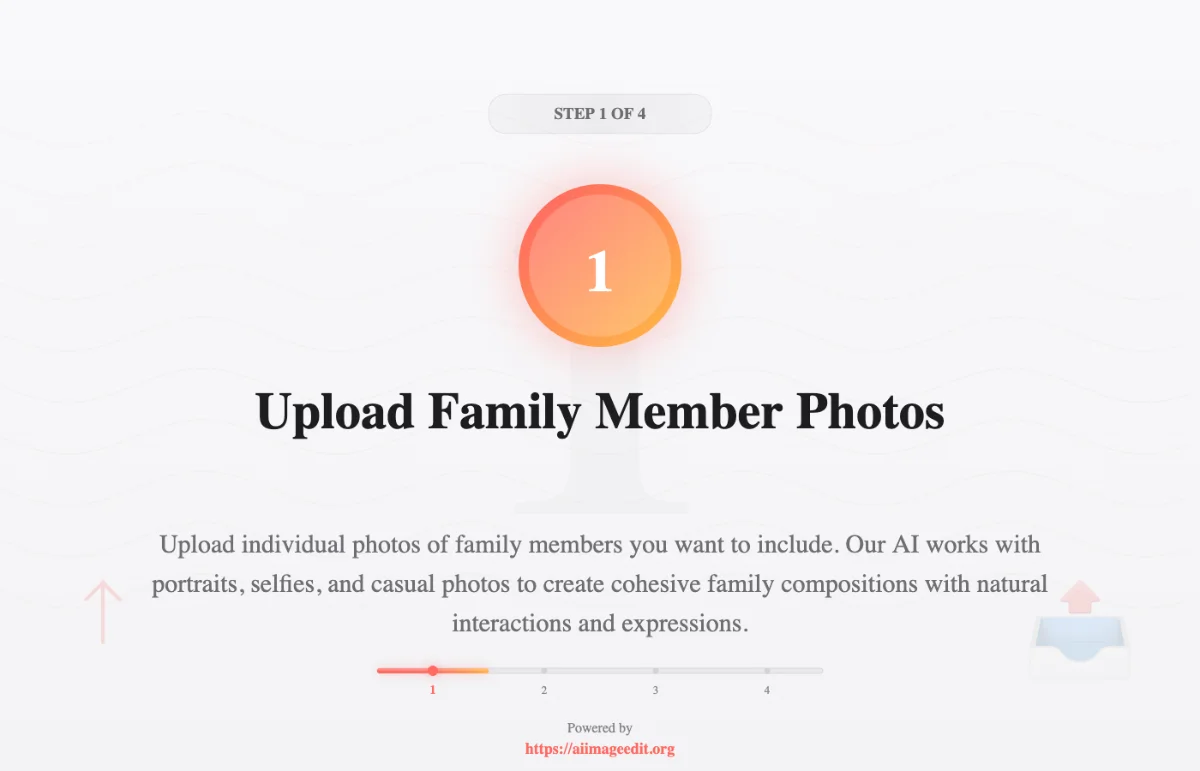 Carregue Fotos de Membros da Família