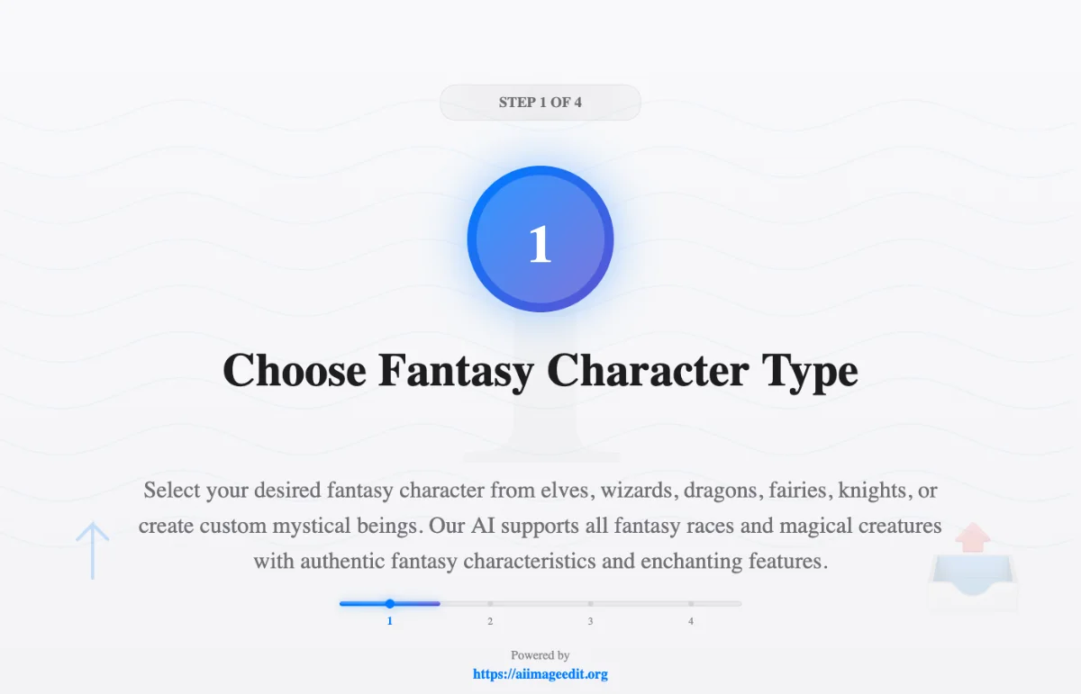 판타지 캐릭터 유형 선택