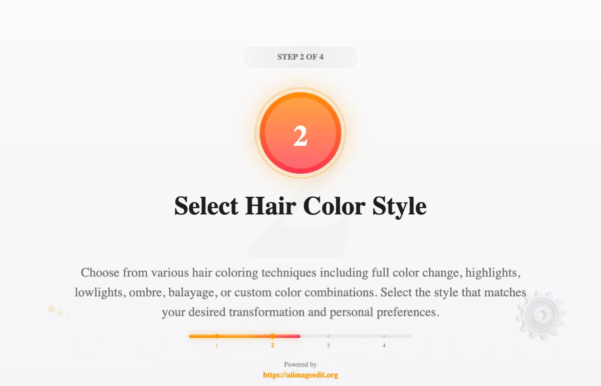 Haarfarbstil auswählen