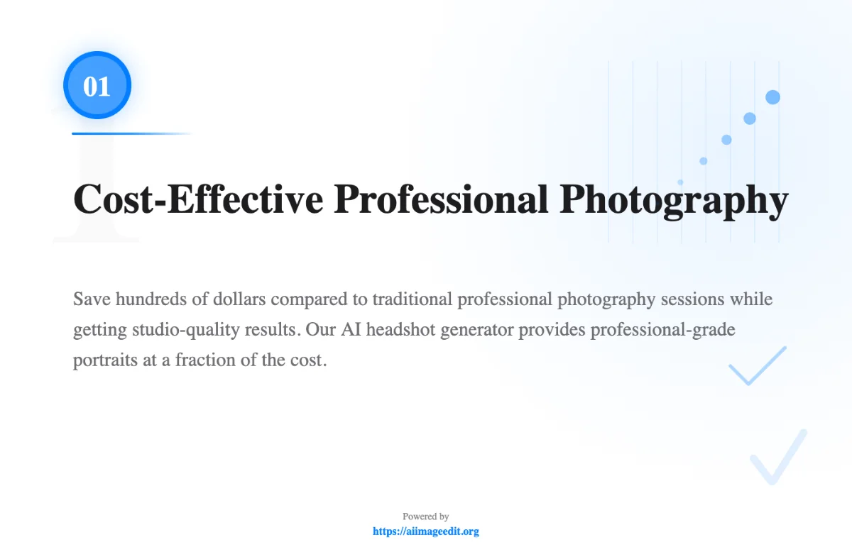 비용 효율적인 전문 사진 촬영