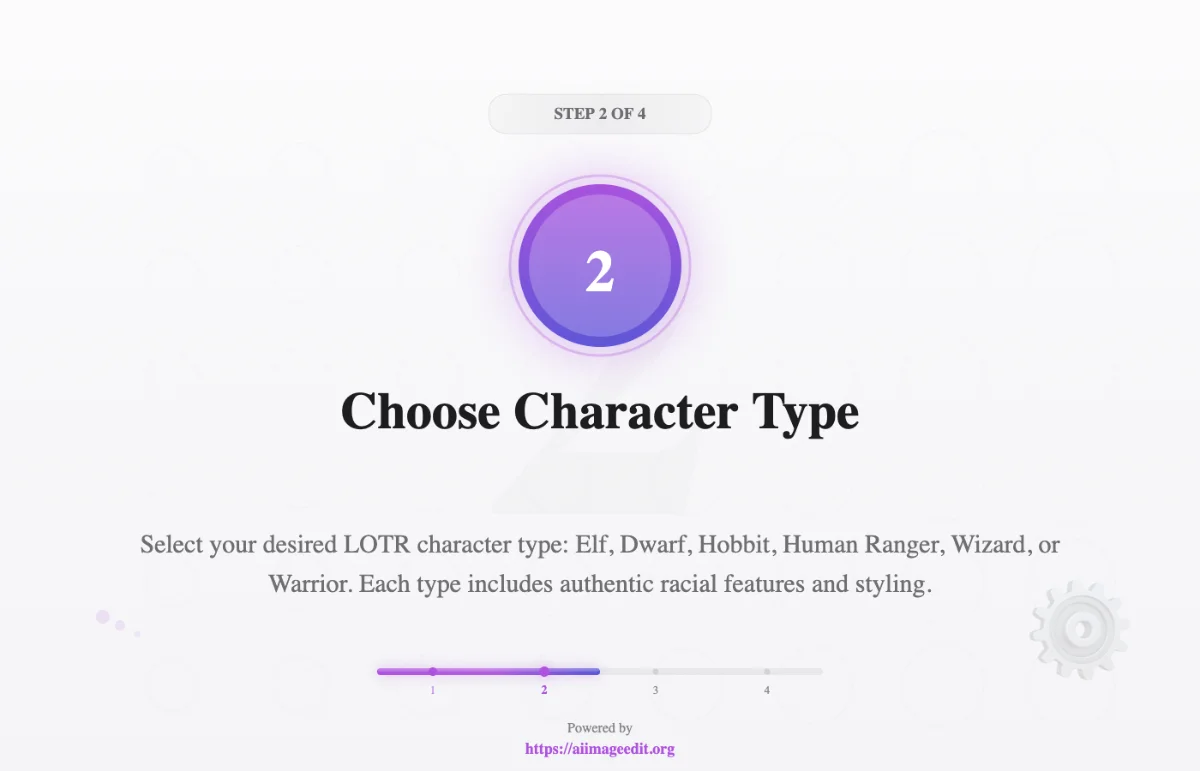 Escolha o Tipo de Personagem