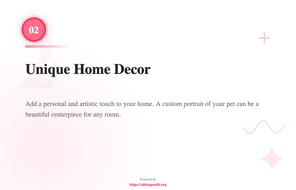 ユニークな家の装飾