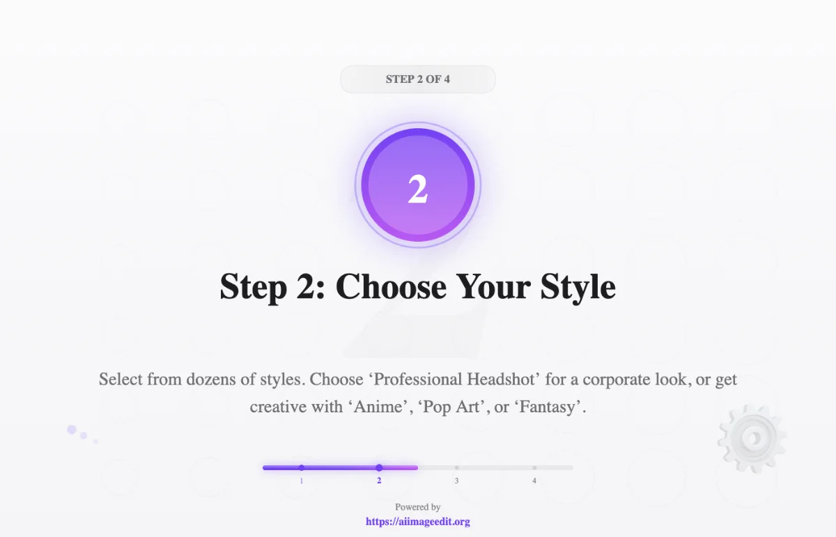 ステップ2：スタイルを選択