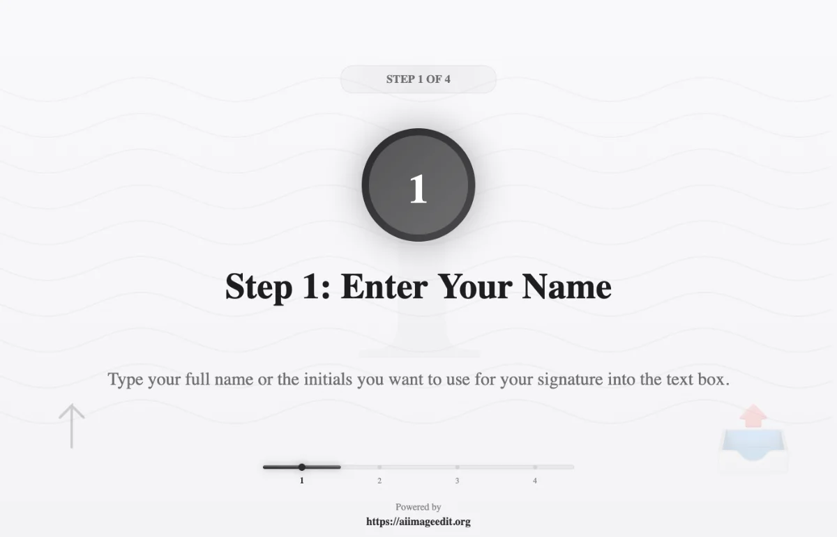 ステップ1：名前を入力してください