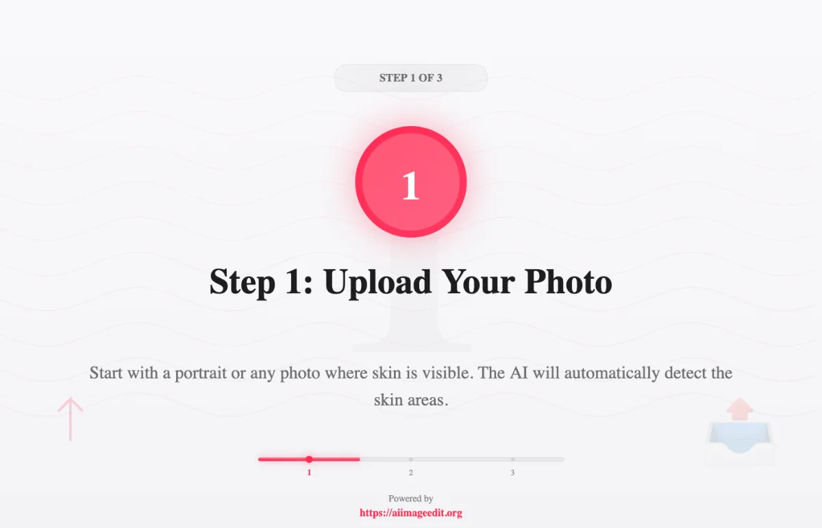 ステップ1：写真をアップロードする