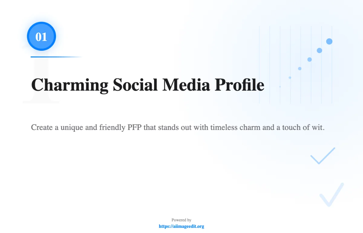 Profilo social media affascinante