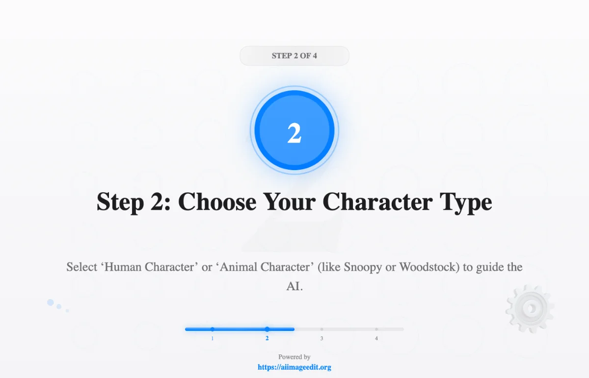 Passaggio 2: scegli il tipo di personaggio