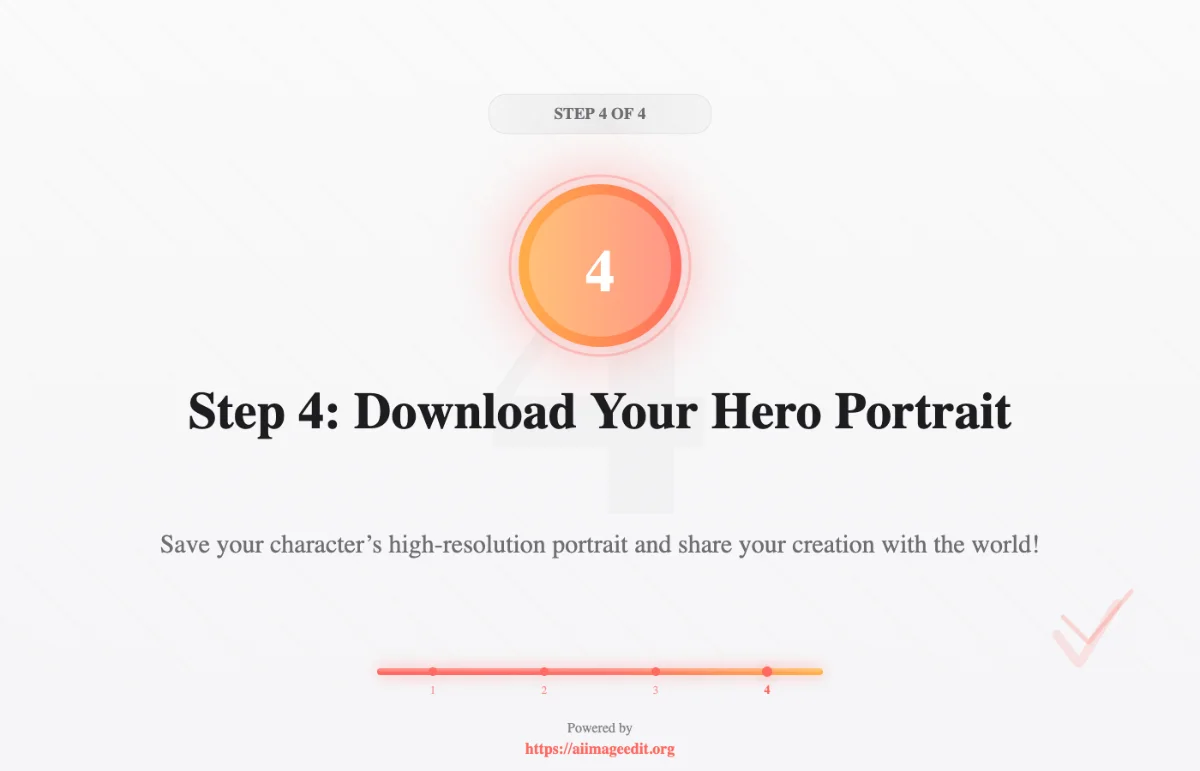 Passo 4: Baixe Seu Retrato de Herói