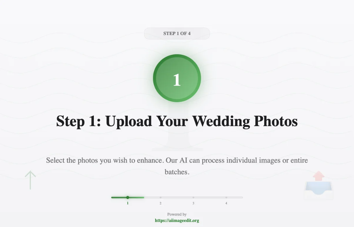 Schritt 1: Laden Sie Ihre Hochzeitsfotos hoch