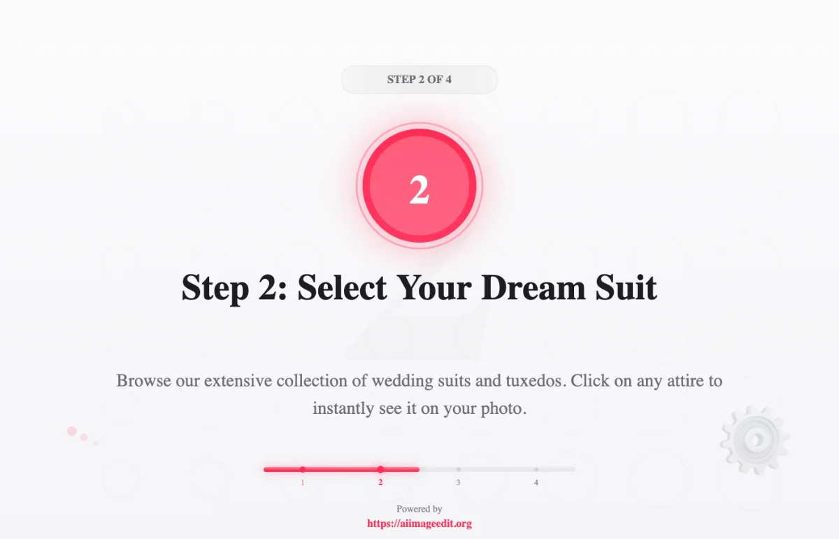 Step 2: Select Your Dream Suit