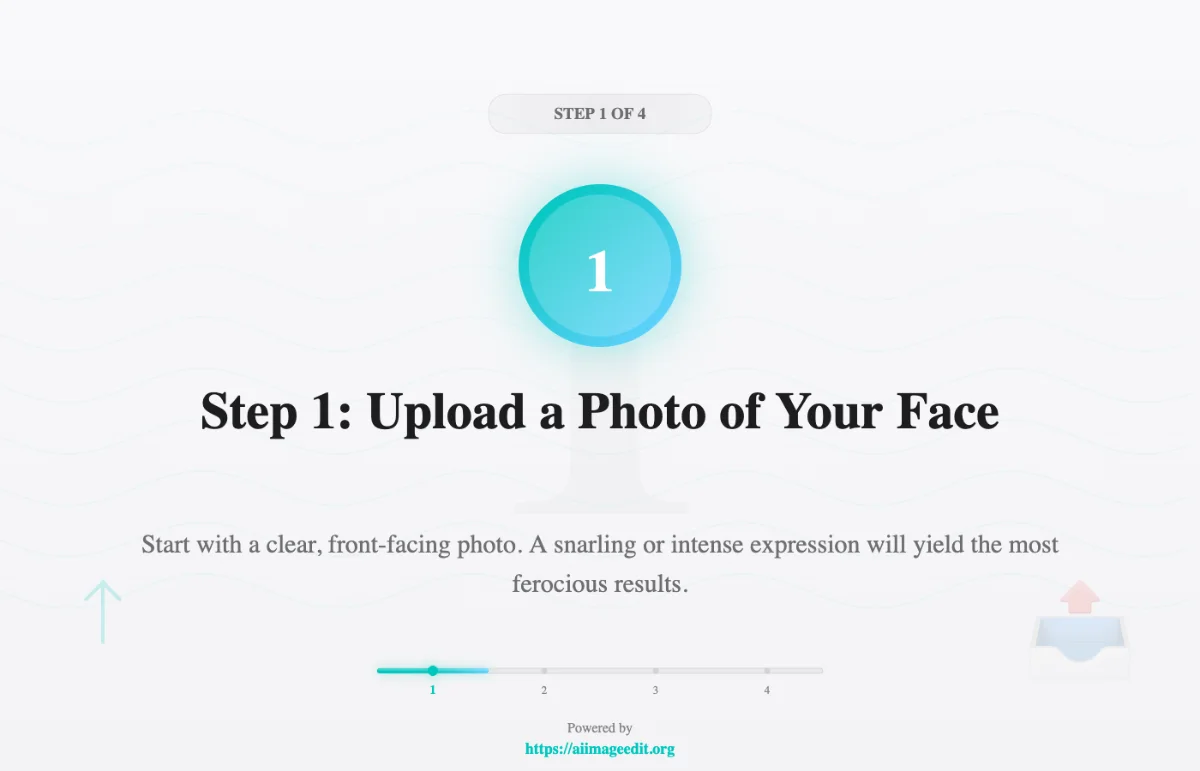 Étape 1 : Téléchargez une photo de votre visage
