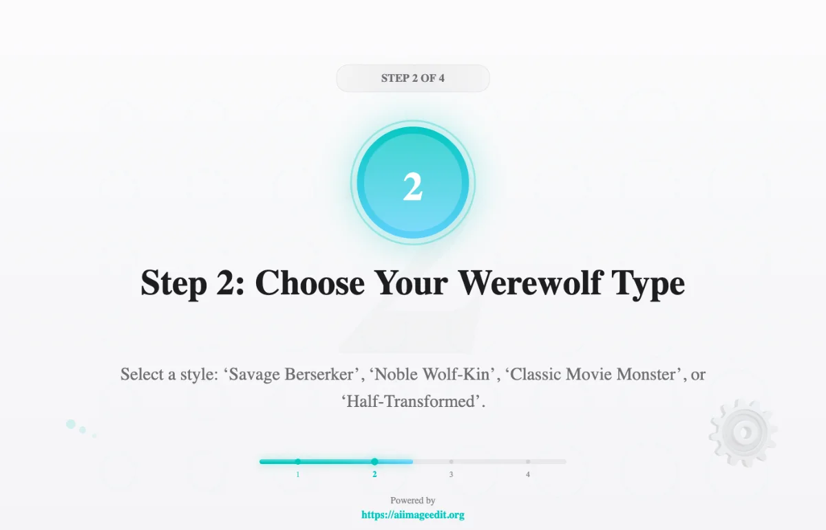 Étape 2 : Choisissez votre type de loup-garou