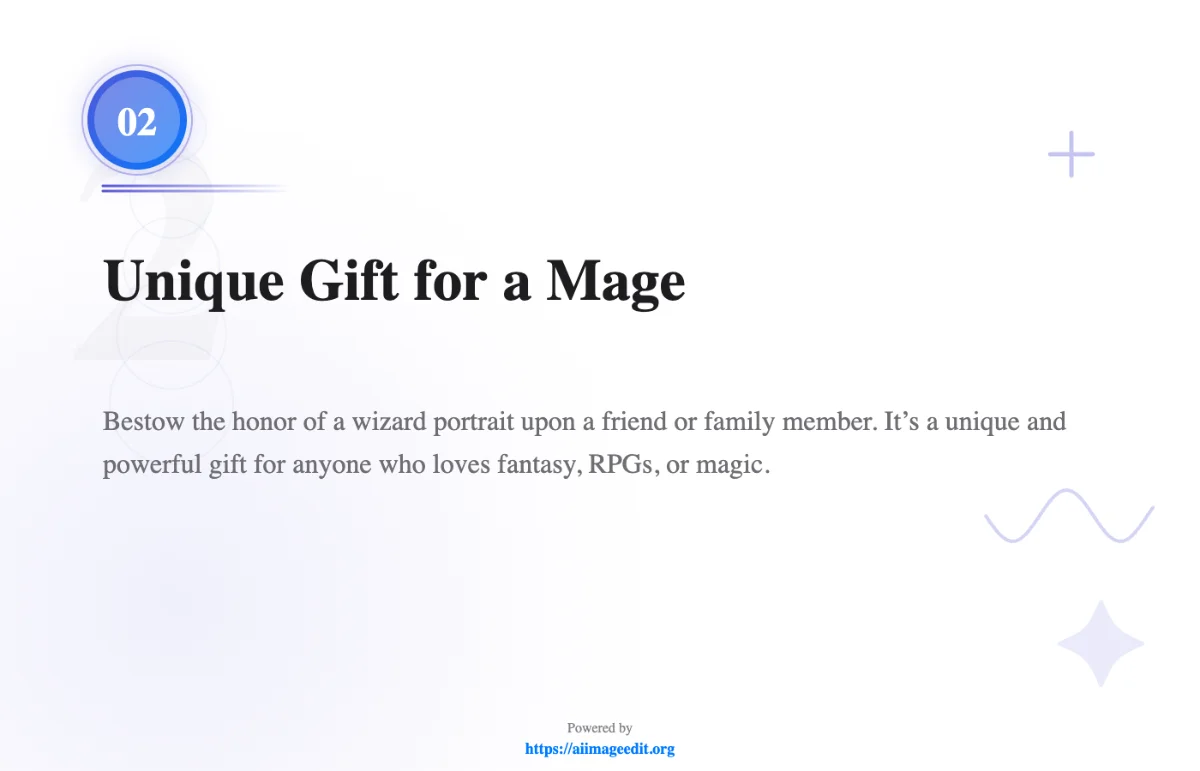 Einzigartiges Geschenk für einen Magier