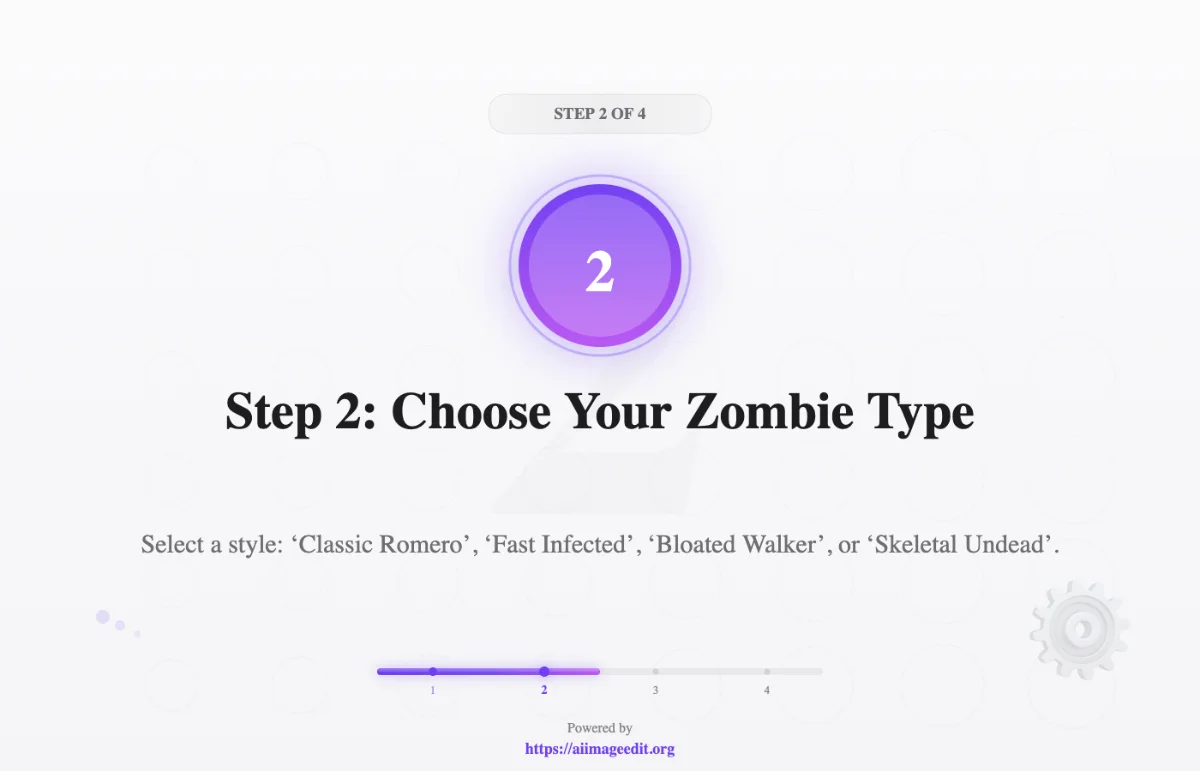 ステップ2：ゾンビのタイプを選択する