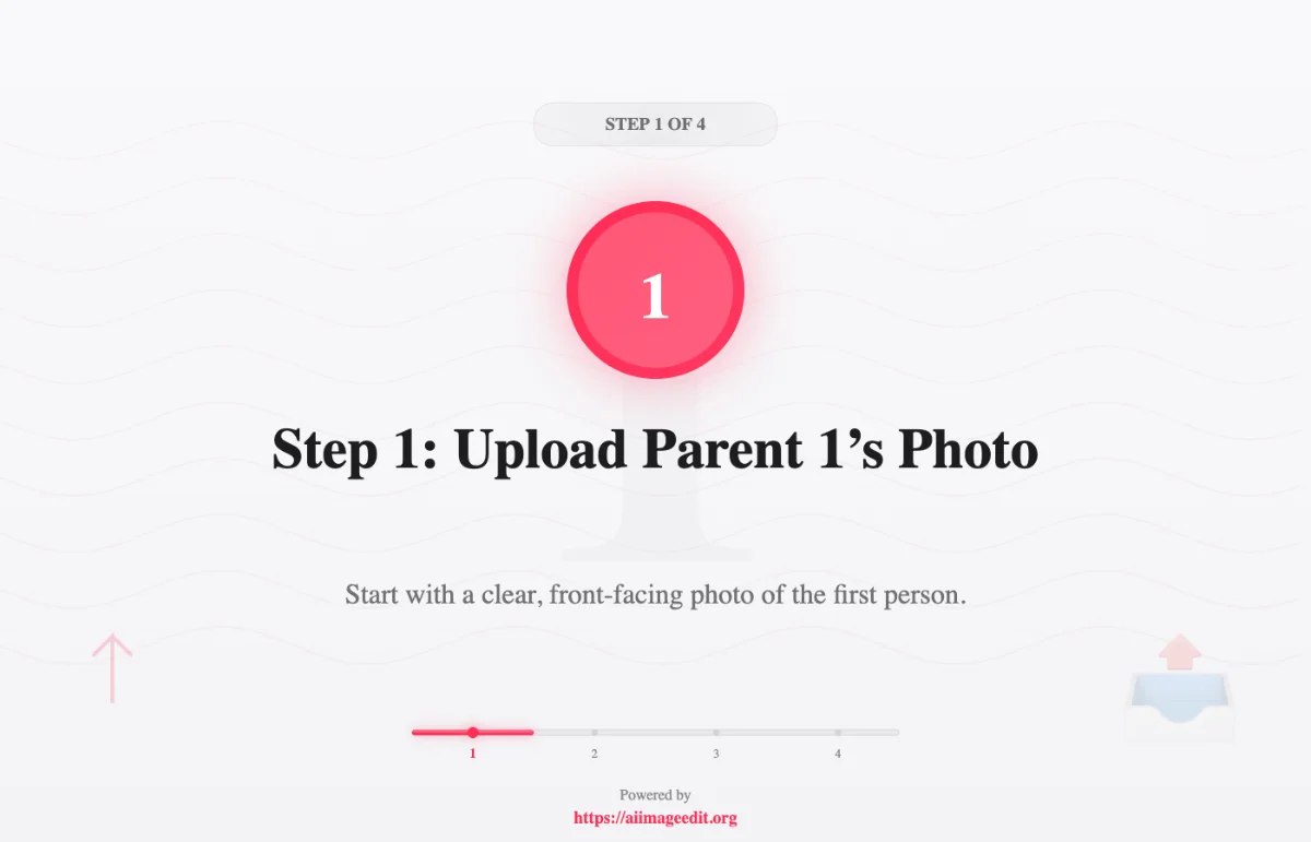 Paso 1: Suba la foto del progenitor 1