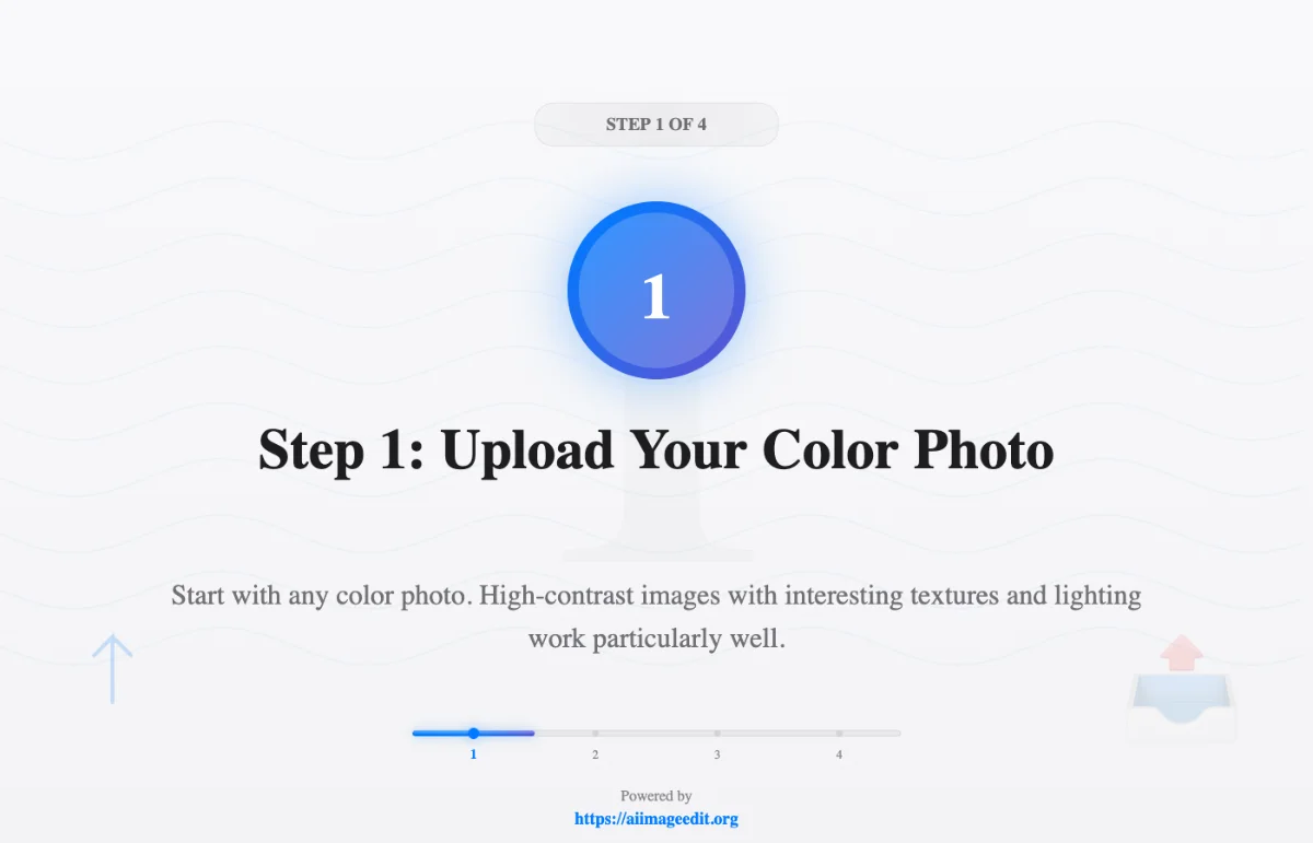 الخطوة 1: تحميل صورتك الملونة