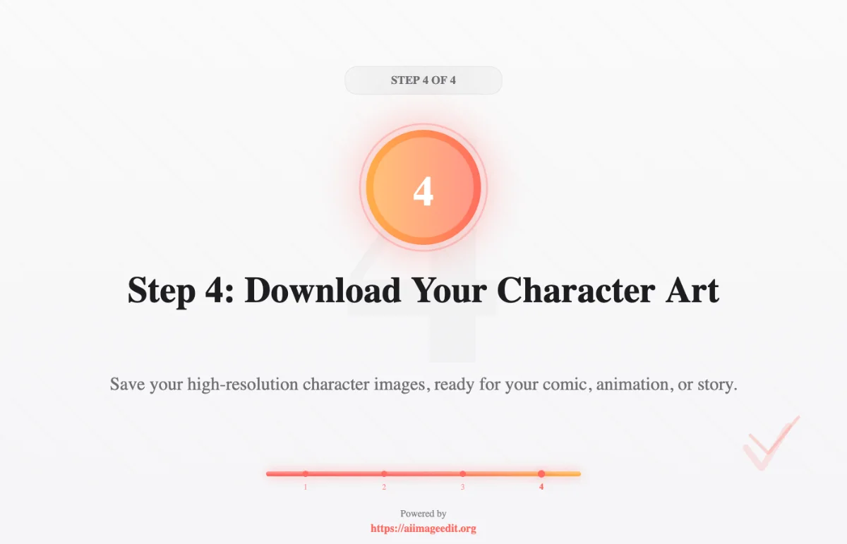 ステップ4：キャラクターアートをダウンロードする